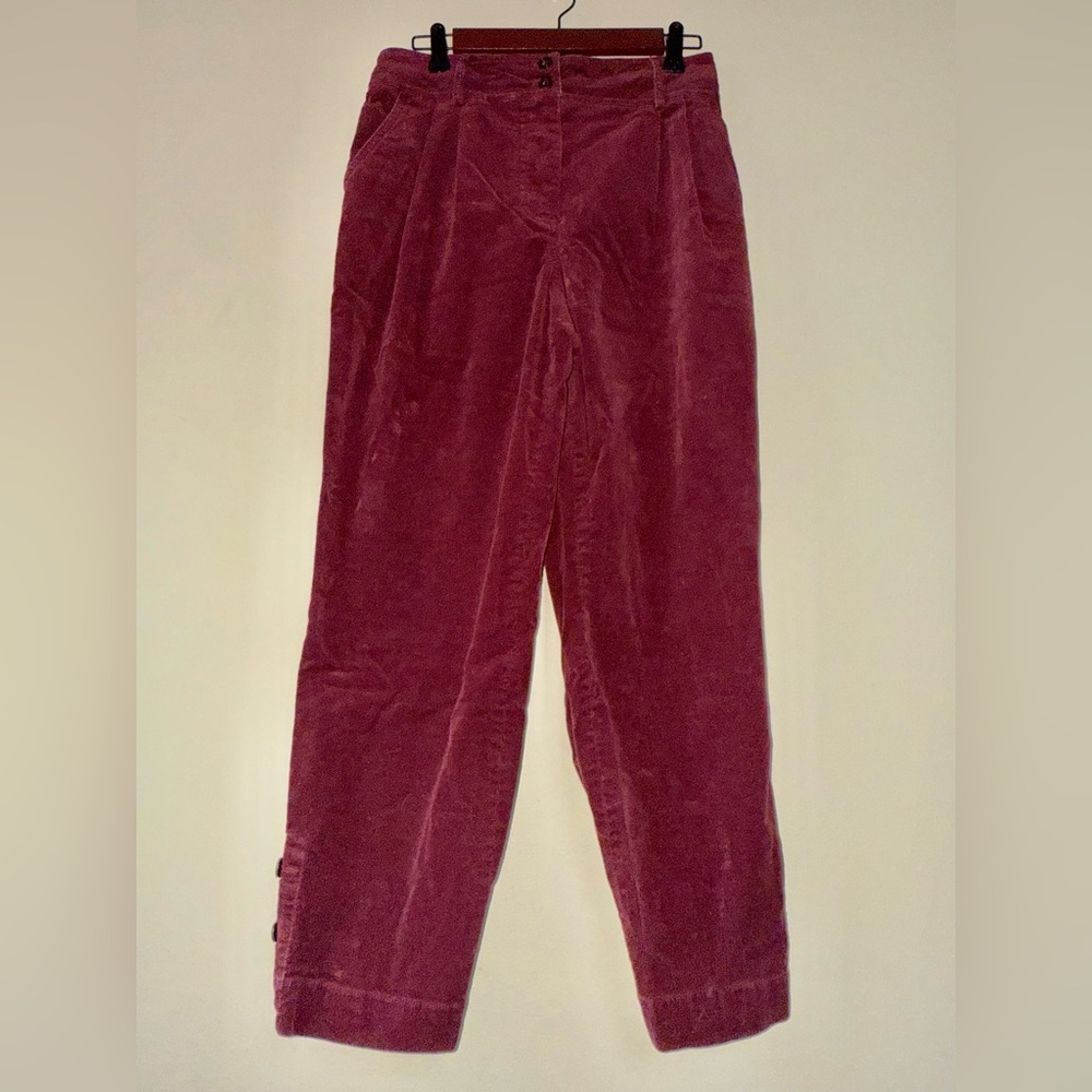 CEFINN Tyson Trouser - Burgundy Velvet - Size 8
